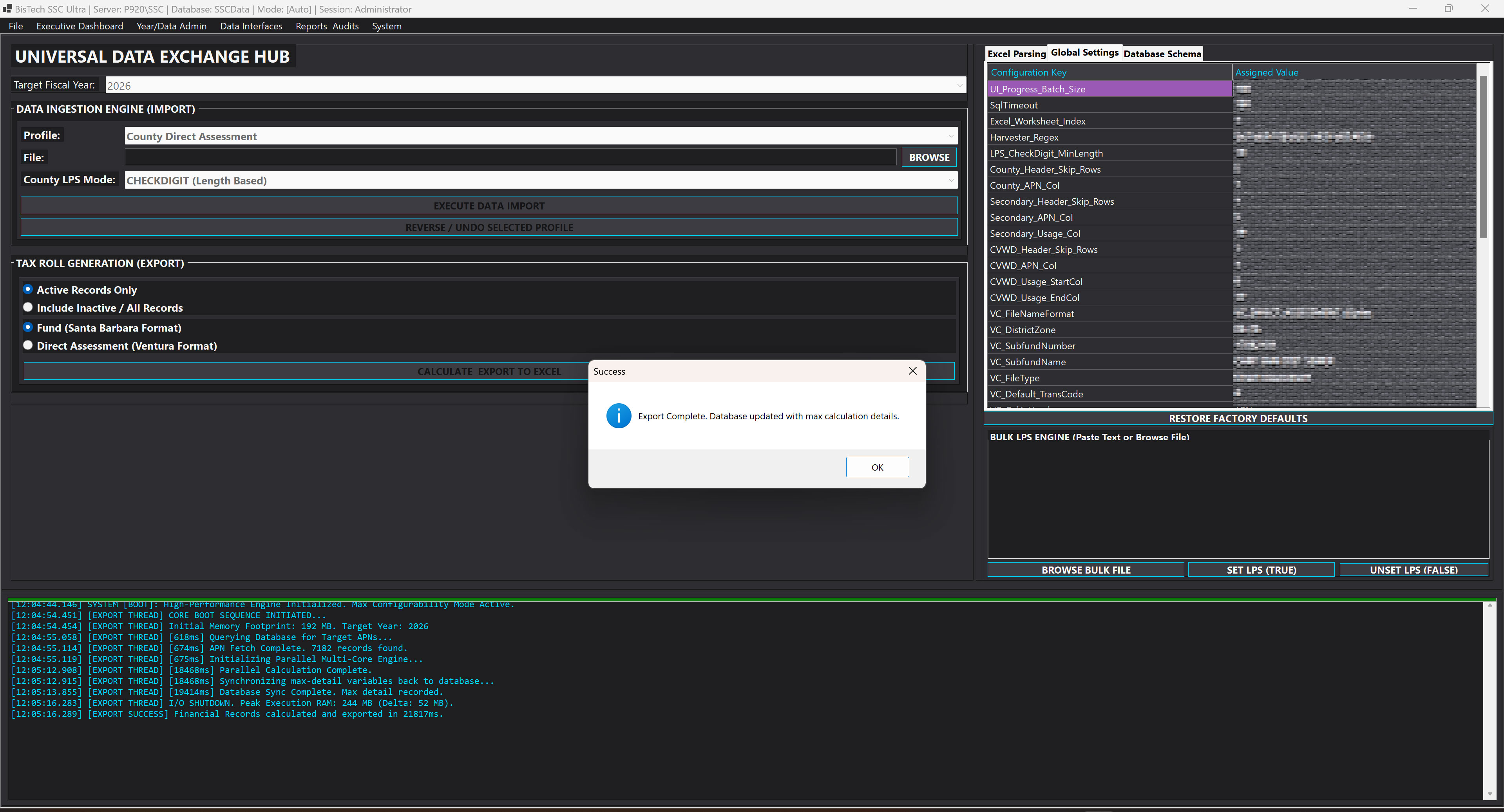 SSC Ultra Interface
